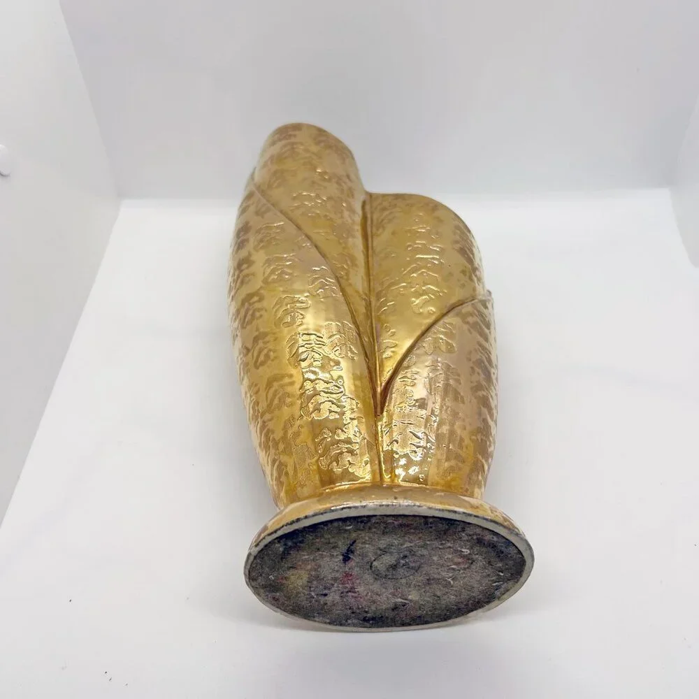 Vintage Savoy Weeping Gold Vase, 24k Gold coating - Picture 5 of 11